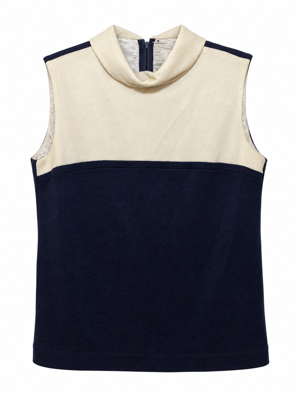 Vintage Koret of California Colorblock Sleeveless Knit Top Size 12 Union Made